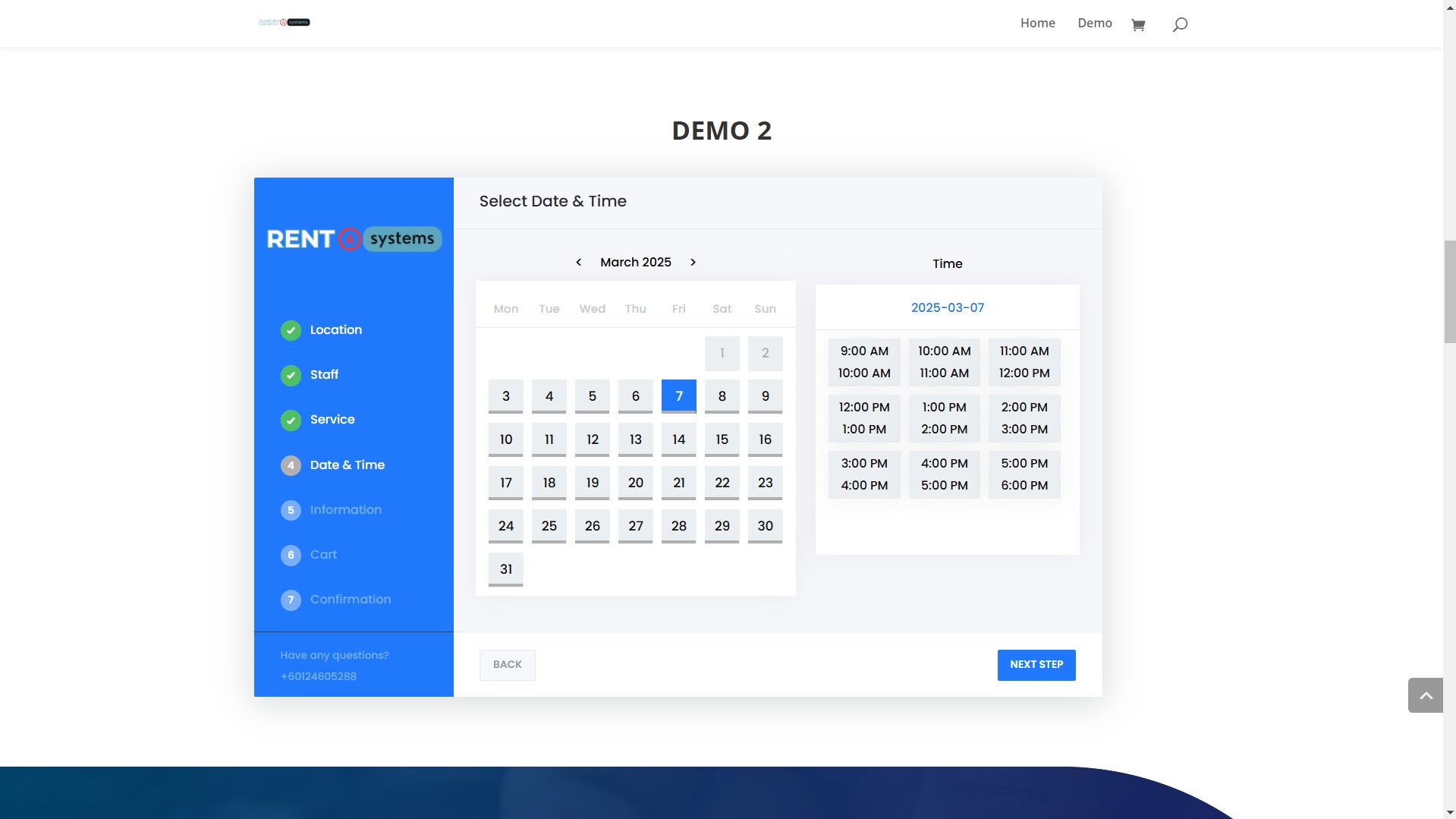 Appointment/Booking System